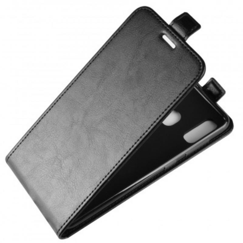 Capa Folio Para Samsung Galaxy A40 Flip Efeito Couro Dobrável