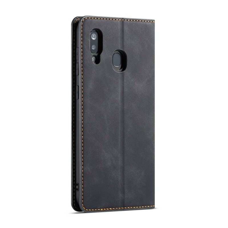 Capa Folio Para Samsung Galaxy A40 Forwenw Efeito Couro