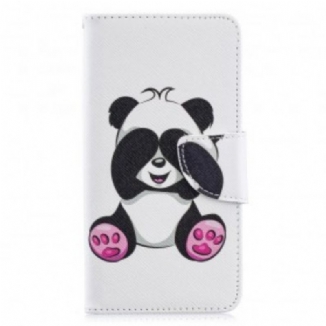 Capa Folio Para Samsung Galaxy A40 Panda Divertido