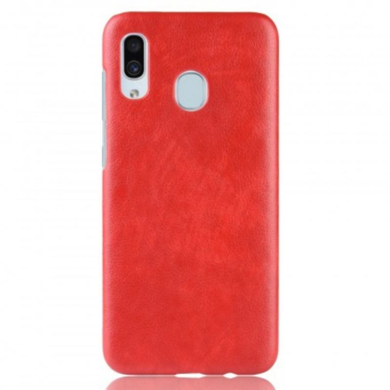 Capa Para Samsung Galaxy A40 Efeito Couro Lichia