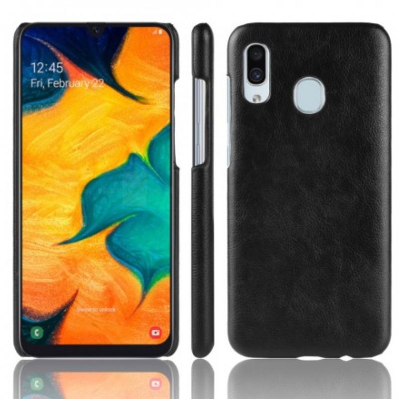 Capa Para Samsung Galaxy A40 Efeito Couro Lichia