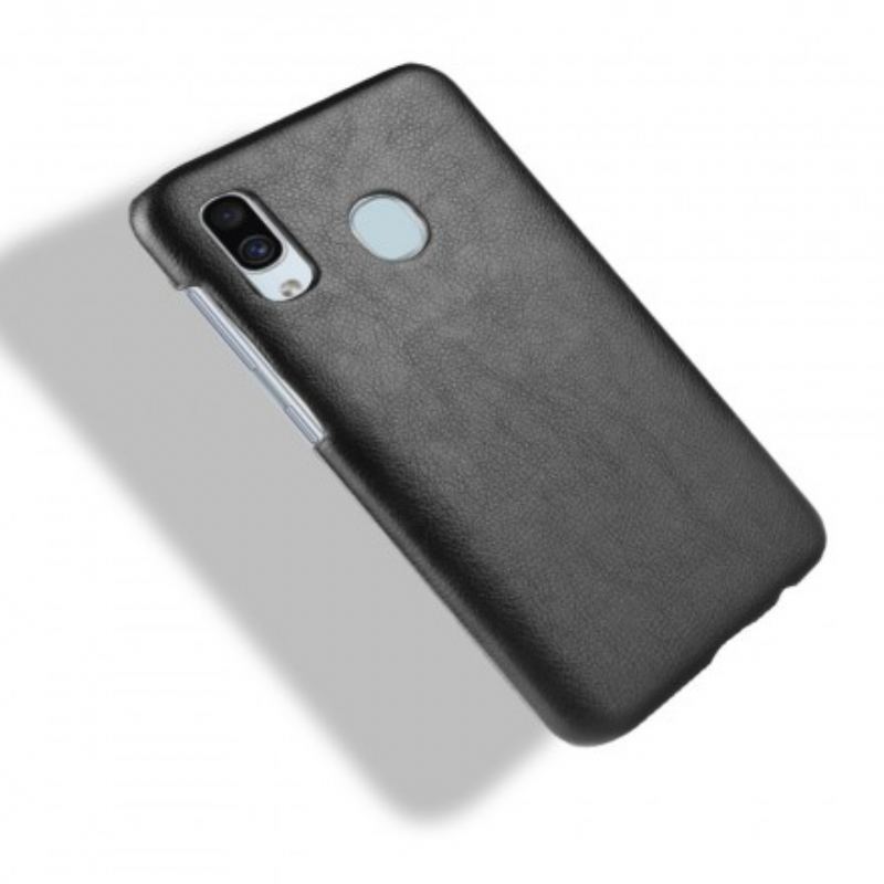 Capa Para Samsung Galaxy A40 Efeito Couro Lichia