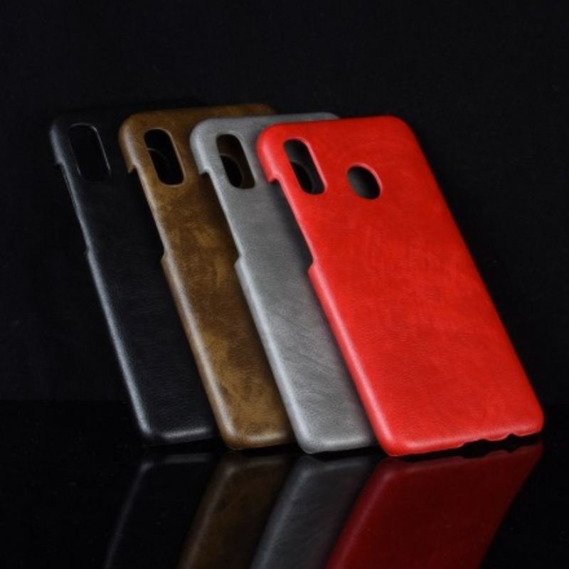 Capa Para Samsung Galaxy A40 Efeito Couro Lichia