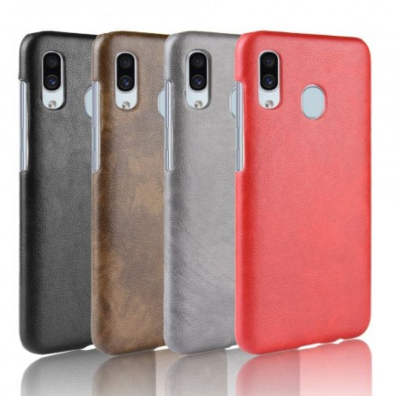 Capa Para Samsung Galaxy A40 Efeito Couro Lichia