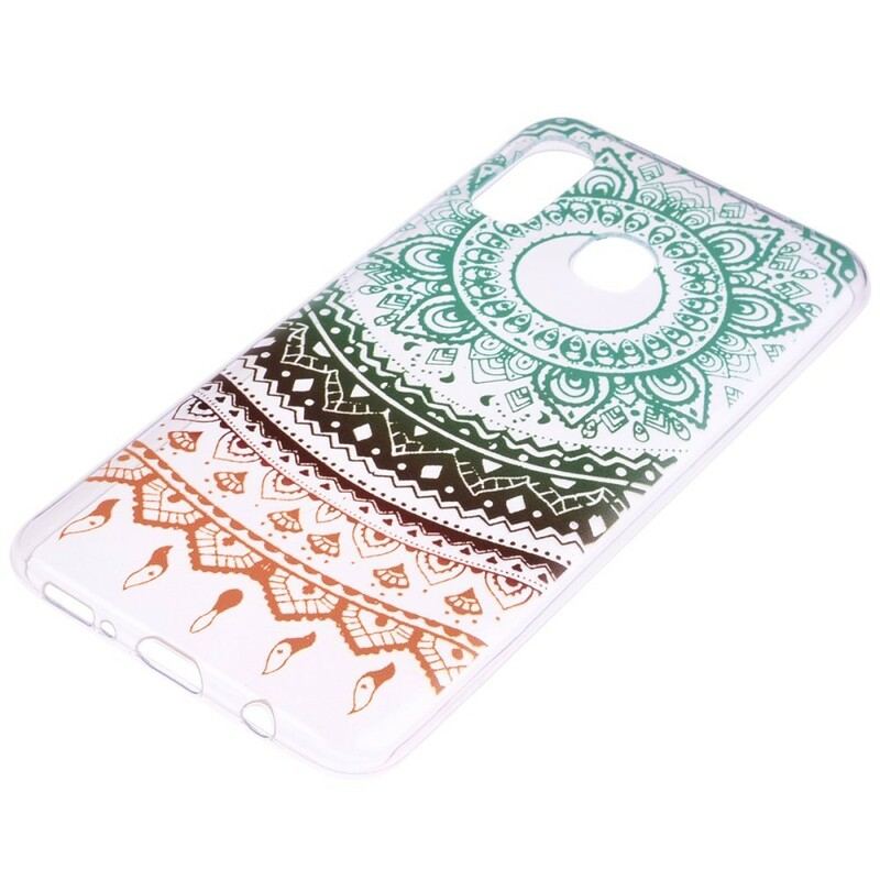 Capa Para Samsung Galaxy A40 Mandala Colorida Sem Costura