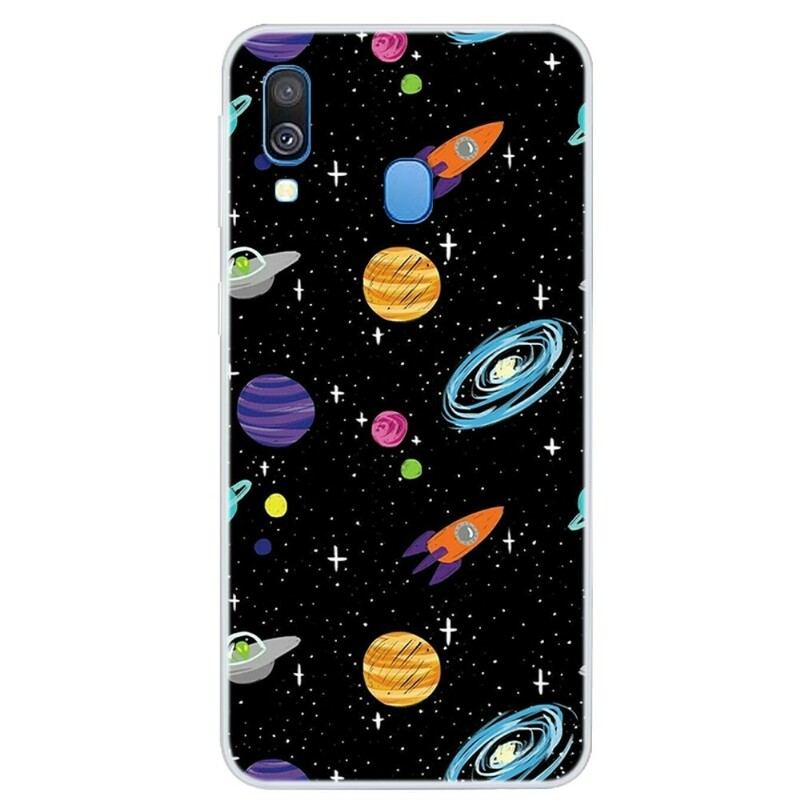 Capa Para Samsung Galaxy A40 Planeta Galáxia