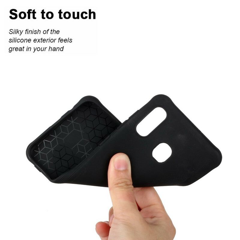 Capa Para Samsung Galaxy A40 Silicone Fosco De Cor Sólida