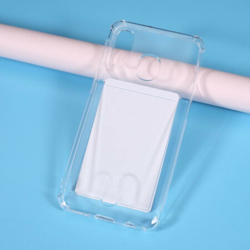 Capa Para Samsung Galaxy A40 Titular Do Cartão Transparente