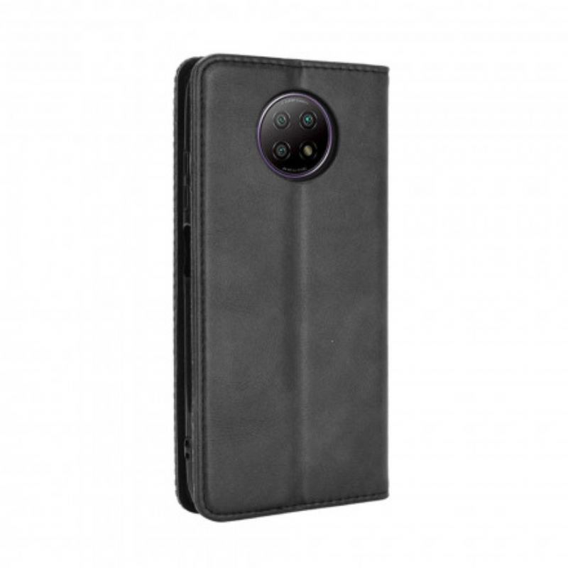 Capa De Celular Para Xiaomi Redmi Note 9T Flip Efeito Couro Estilizado