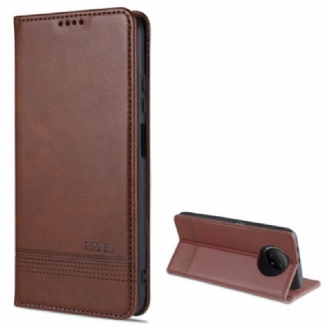 Capa De Celular Para Xiaomi Redmi Note 9T Flip Estilo De Couro Azns