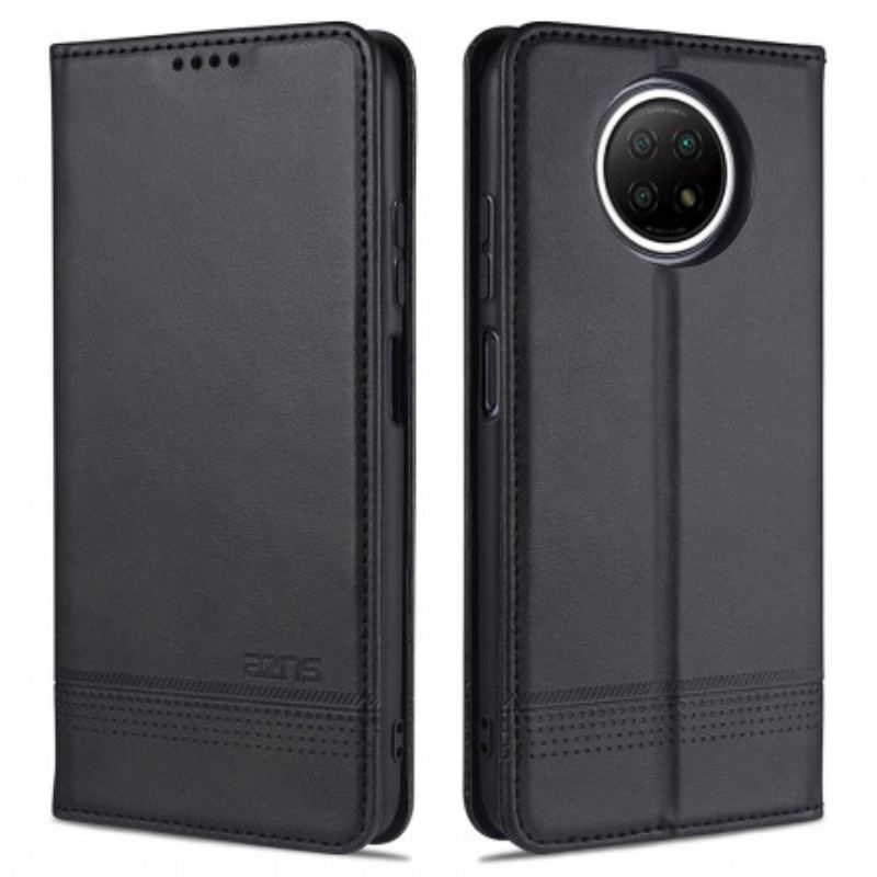 Capa De Celular Para Xiaomi Redmi Note 9T Flip Estilo De Couro Azns