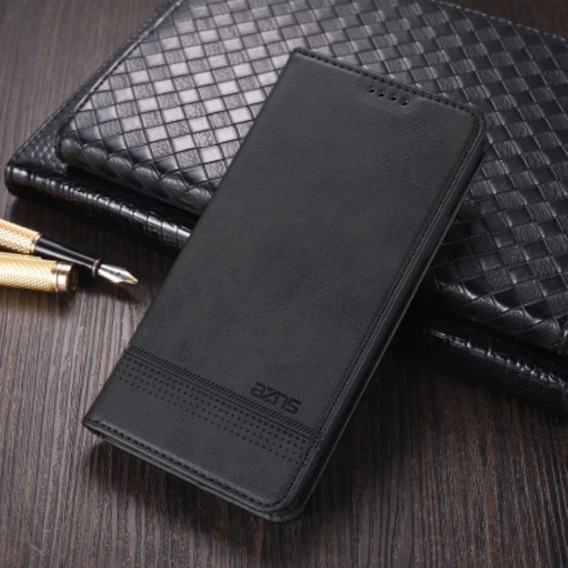 Capa De Celular Para Xiaomi Redmi Note 9T Flip Estilo De Couro Azns