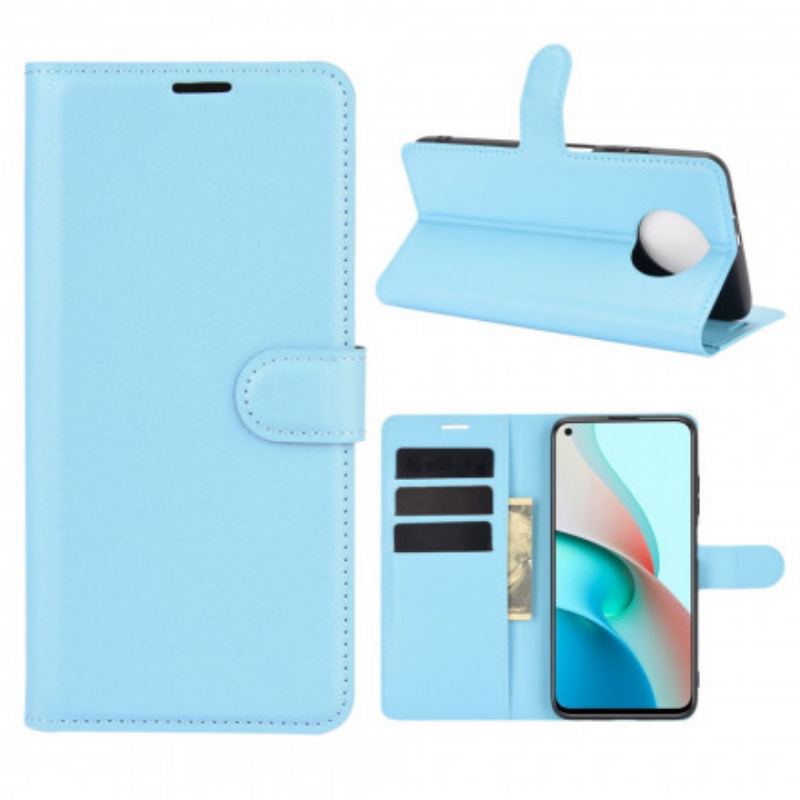 Capa De Couro Para Xiaomi Redmi Note 9T Couro Falso Clássico