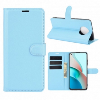 Capa De Couro Para Xiaomi Redmi Note 9T Couro Falso Clássico