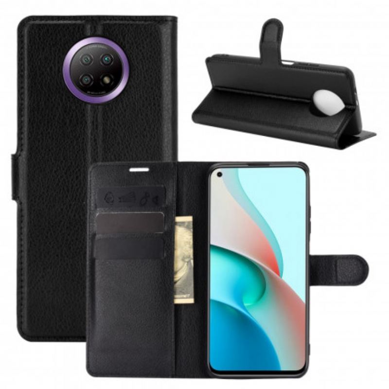 Capa De Couro Para Xiaomi Redmi Note 9T Couro Falso Clássico