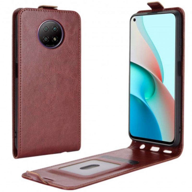 Capa De Couro Para Xiaomi Redmi Note 9T Flip Efeito De Couro Com Aba Vertical