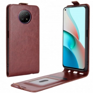 Capa De Couro Para Xiaomi Redmi Note 9T Flip Efeito De Couro Com Aba Vertical