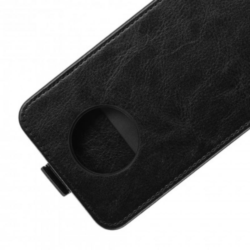 Capa De Couro Para Xiaomi Redmi Note 9T Flip Efeito De Couro Com Aba Vertical