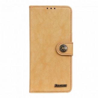 Capa De Couro Para Xiaomi Redmi Note 9T Couro Rachado Khazneh