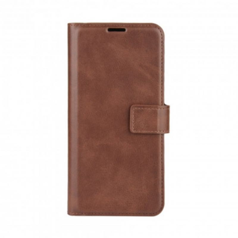 Capa Folio Para Xiaomi Redmi Note 9T Efeito De Couro Extremo Fino