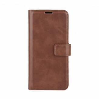 Capa Folio Para Xiaomi Redmi Note 9T Efeito De Couro Extremo Fino