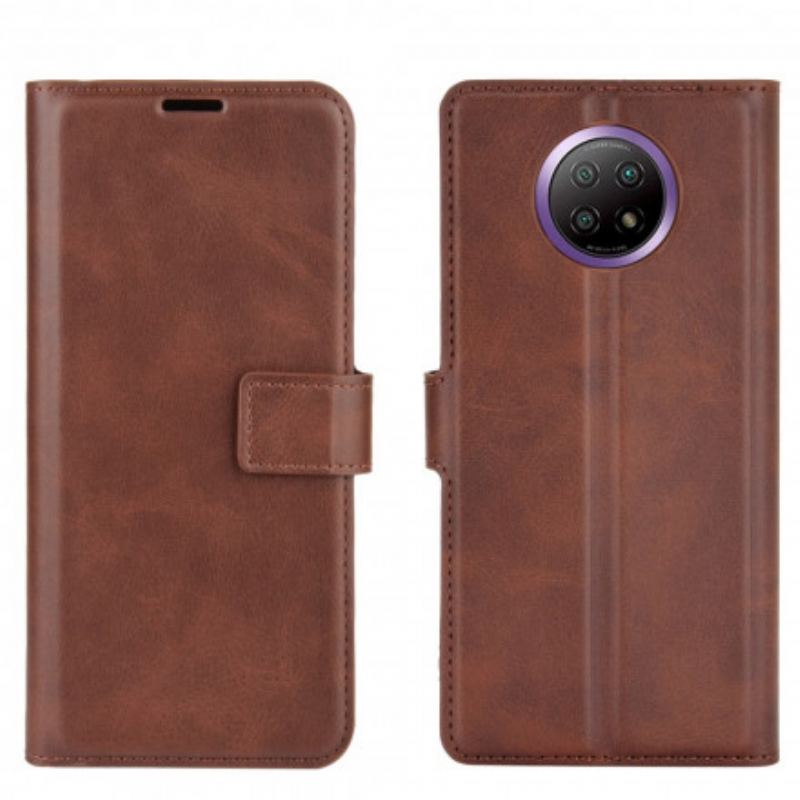 Capa Folio Para Xiaomi Redmi Note 9T Efeito De Couro Extremo Fino