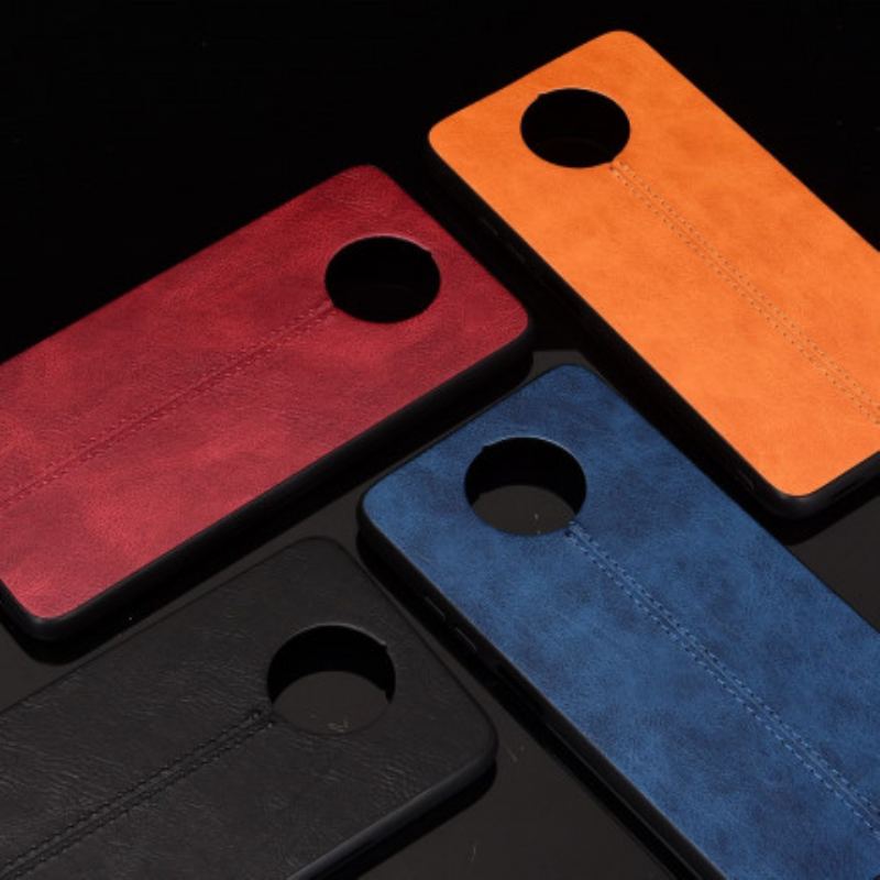 Capa Para Xiaomi Redmi Note 9T Efeito Couro Couture