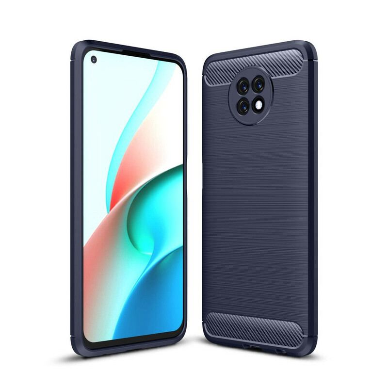 Capa Para Xiaomi Redmi Note 9T Fibra De Carbono Escovada