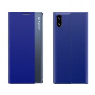 Capa De Celular Para Xiaomi Redmi 9A Couro Sintético Texturizado