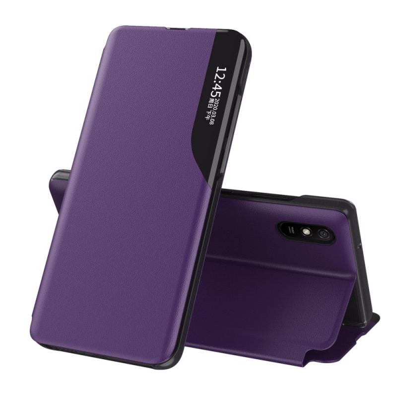 Capa De Celular Para Xiaomi Redmi 9A Efeito Couro