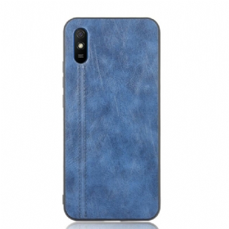 Capa De Celular Para Xiaomi Redmi 9A Efeito Couro Couture