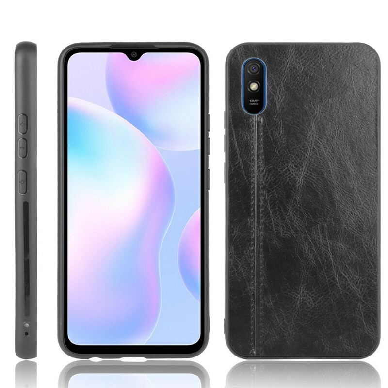 Capa De Celular Para Xiaomi Redmi 9A Efeito Couro Couture