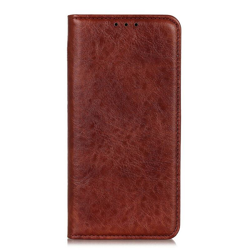 Capa De Celular Para Xiaomi Redmi 9A Flip Couro Dividido Texturizado