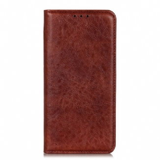 Capa De Celular Para Xiaomi Redmi 9A Flip Couro Dividido Texturizado