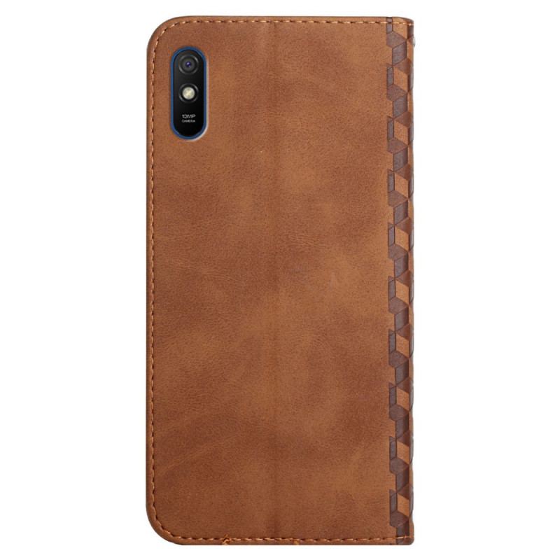 Capa De Celular Para Xiaomi Redmi 9A Flip Efeito Geocouro