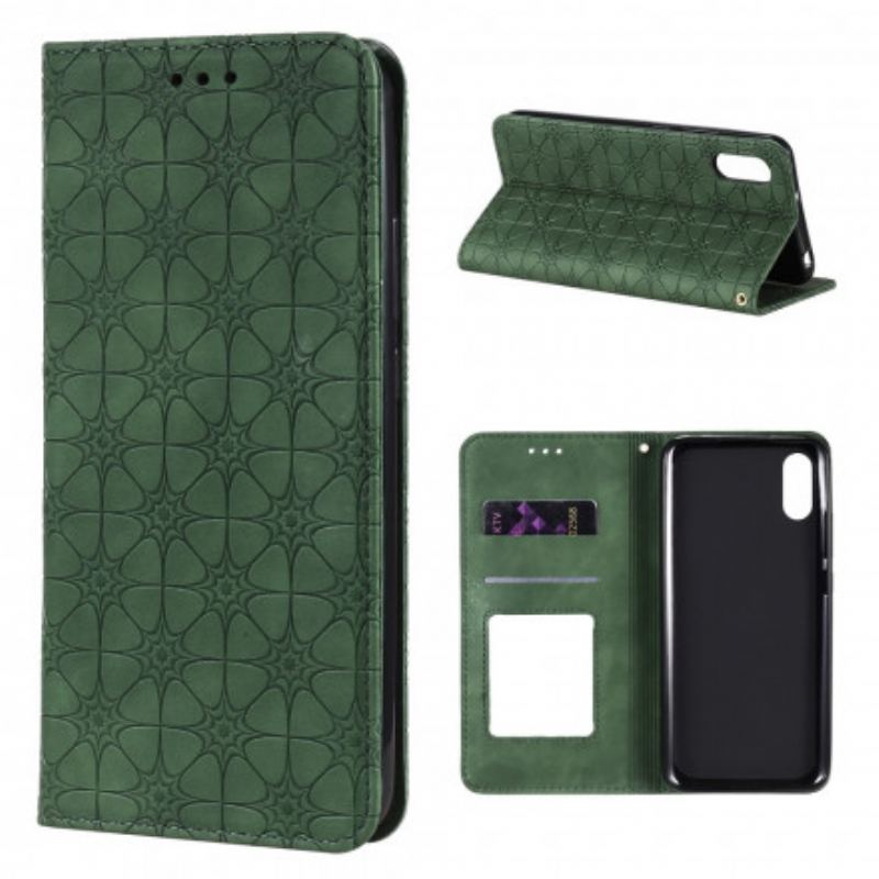 Capa De Celular Para Xiaomi Redmi 9A Flip Flores Barrocas