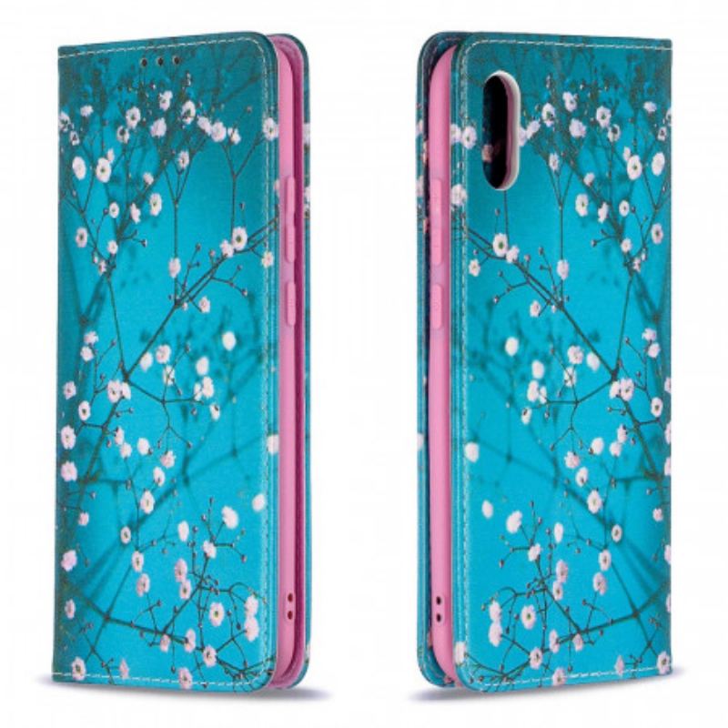 Capa De Celular Para Xiaomi Redmi 9A Flip Ramos Floridos