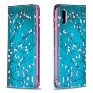 Capa De Celular Para Xiaomi Redmi 9A Flip Ramos Floridos