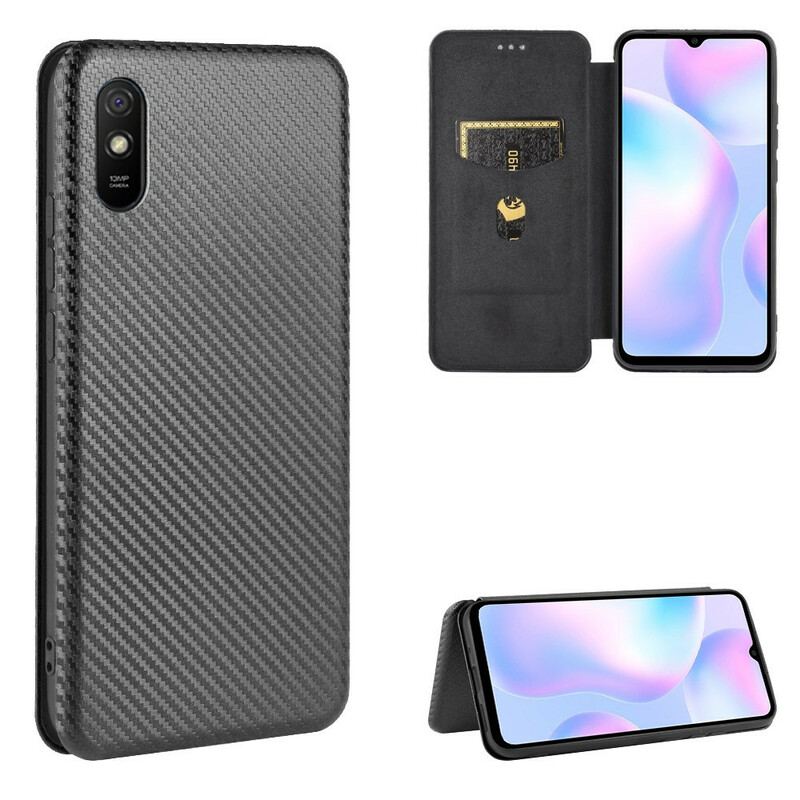 Capa De Celular Para Xiaomi Redmi 9A Flip Silicone De Carbono Colorido