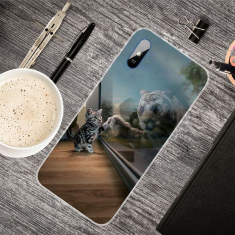 Capa De Celular Para Xiaomi Redmi 9A Sonho De Gatinho