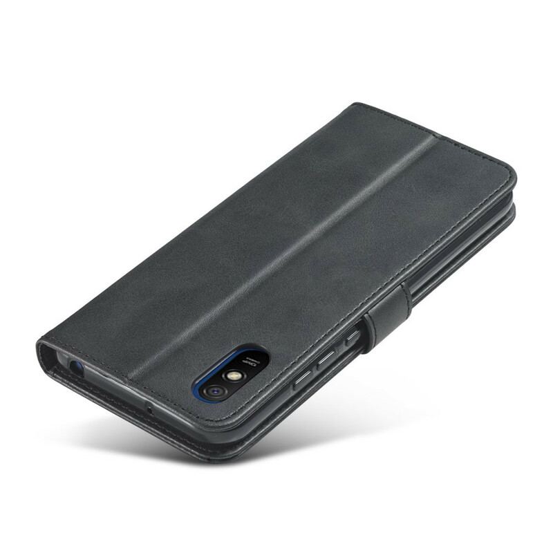 Capa De Couro Para Xiaomi Redmi 9A Lc.imeeke Efeito Couro