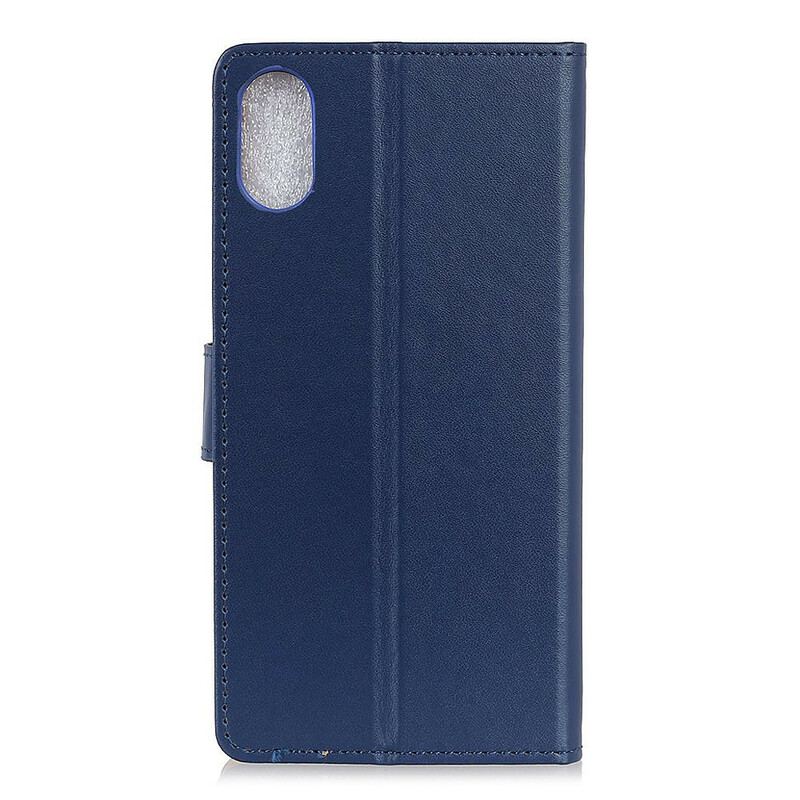 Capa De Couro Para Xiaomi Redmi 9A Couro Sintético Liso