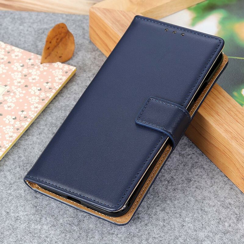 Capa De Couro Para Xiaomi Redmi 9A Couro Sintético Liso