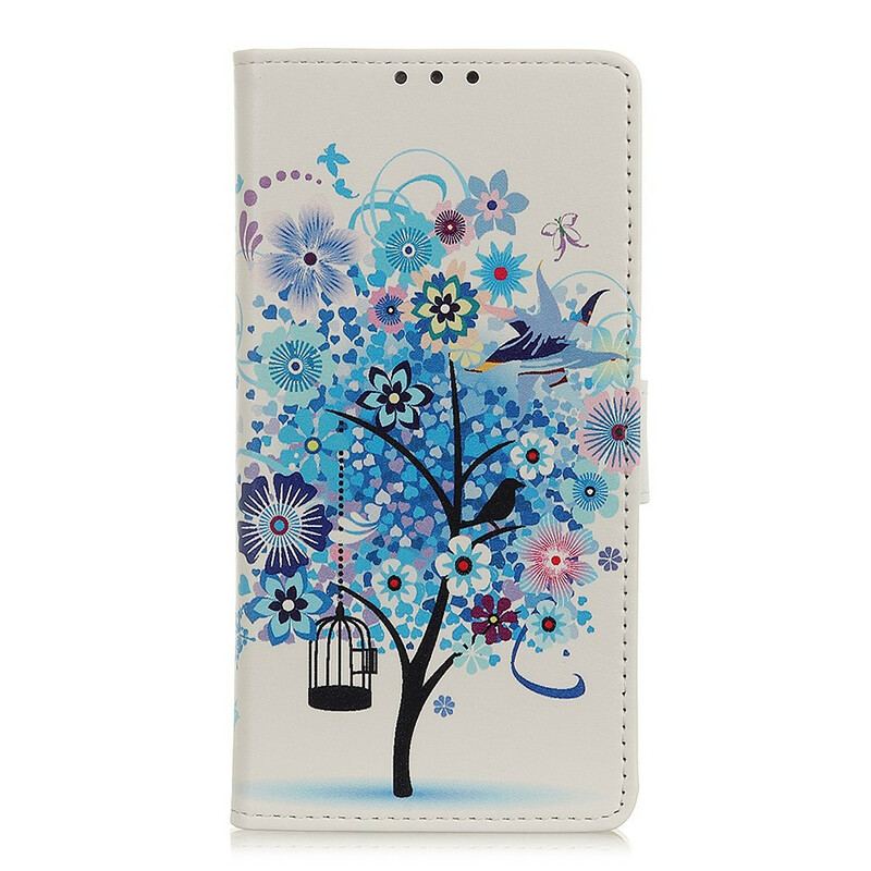 Capa Flip Para Xiaomi Redmi 9A Árvore Florida