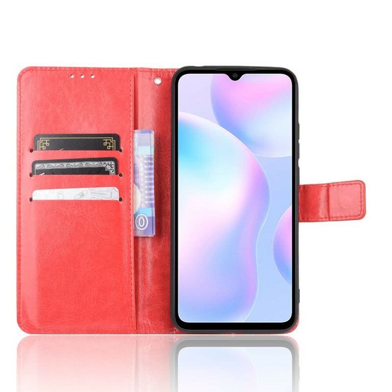 Capa Flip Para Xiaomi Redmi 9A Couro Falso Chamativo