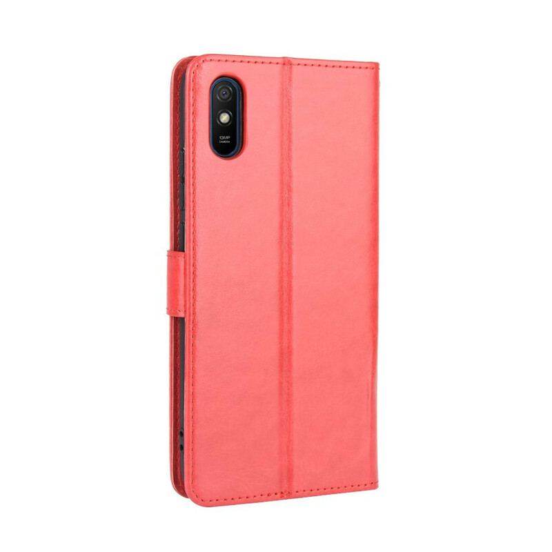 Capa Flip Para Xiaomi Redmi 9A Couro Falso Chamativo