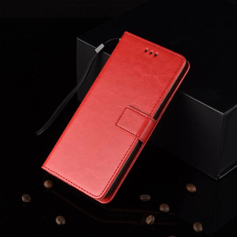 Capa Flip Para Xiaomi Redmi 9A Couro Falso Chamativo