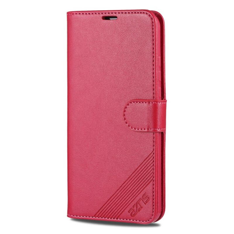 Capa Flip Para Xiaomi Redmi 9A Couro Sintético Azns