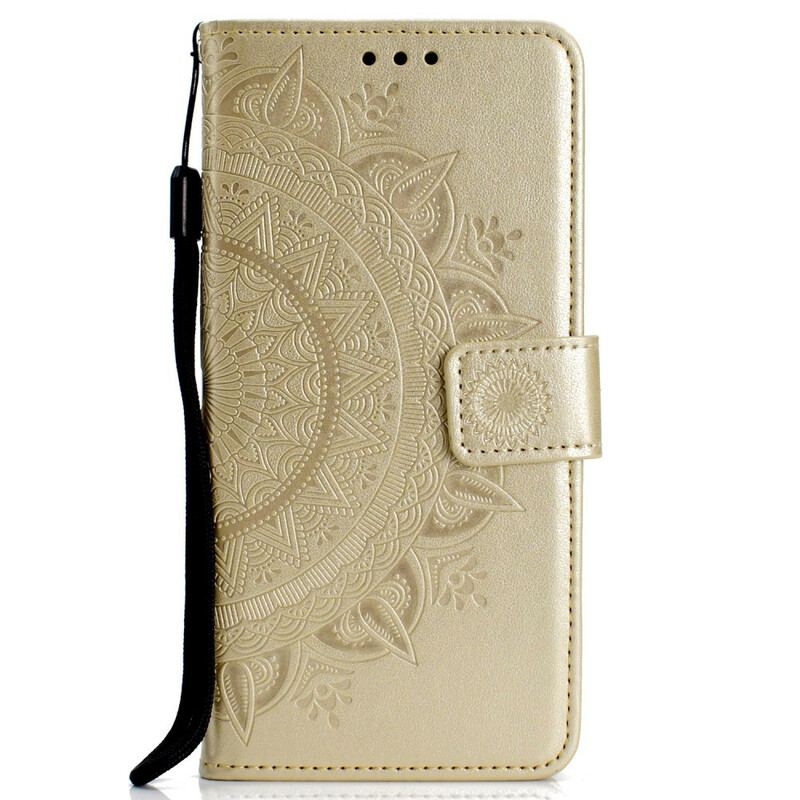 Capa Flip Para Xiaomi Redmi 9A Mandala Do Sol