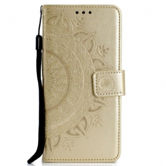 Capa Flip Para Xiaomi Redmi 9A Mandala Do Sol